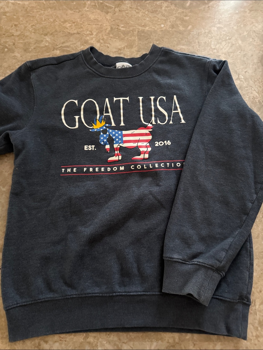 GOAT USA Navy Crewneck Sweatshirt - The Freedom Collection